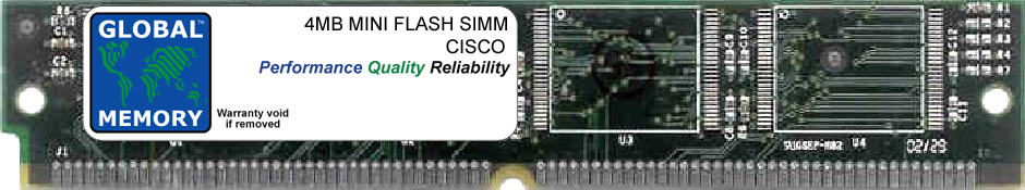 4MB FLASH SIMM MEMORY RAM FOR CISCO 2500 SERIES ROUTERS (MEM2500-4FS)